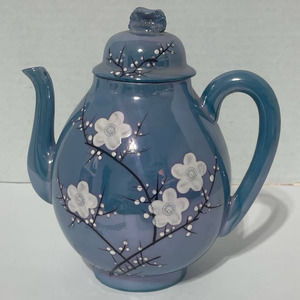 Elite B Blue Lusterware Teapot